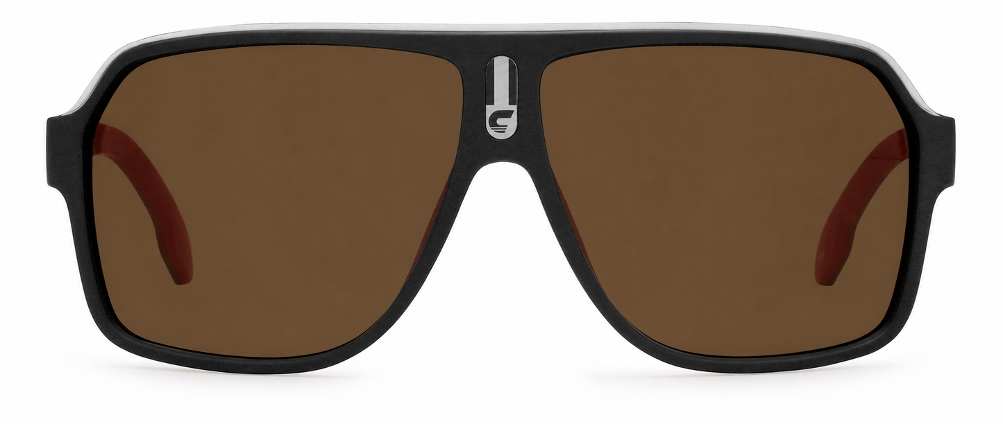 Colour: Black Red - Custom Polarised - Brown solid tint