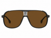 Colour: Matte Black - Custom Polarised - Brown solid tint