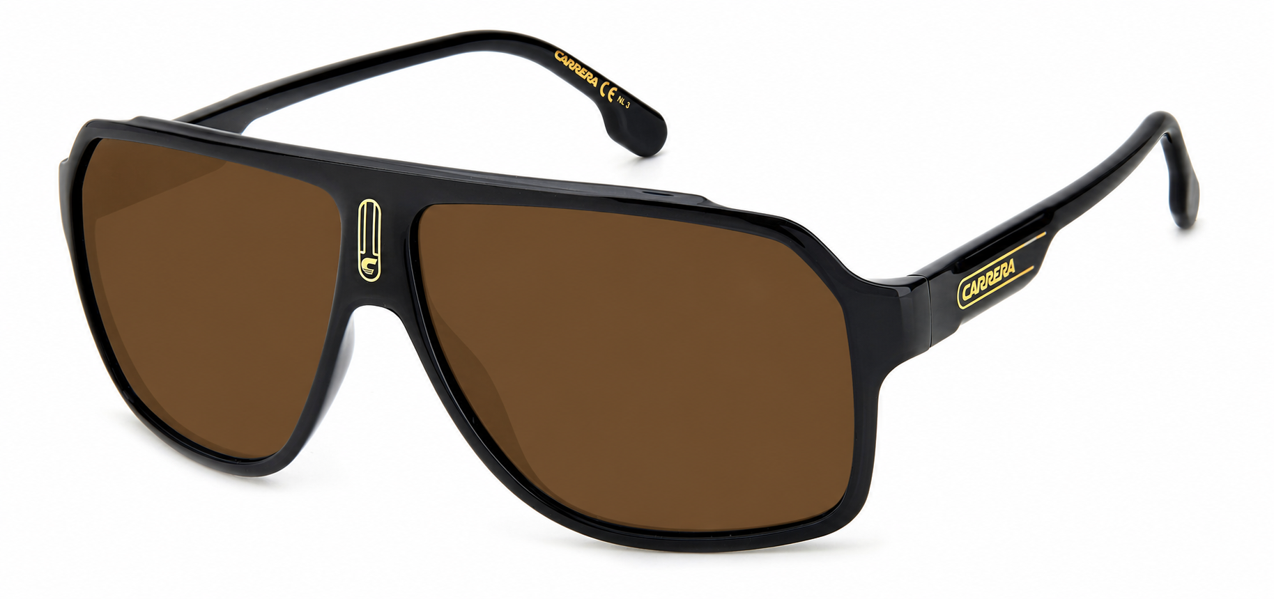 Colour: Black - Custom Polarised - Brown solid tint