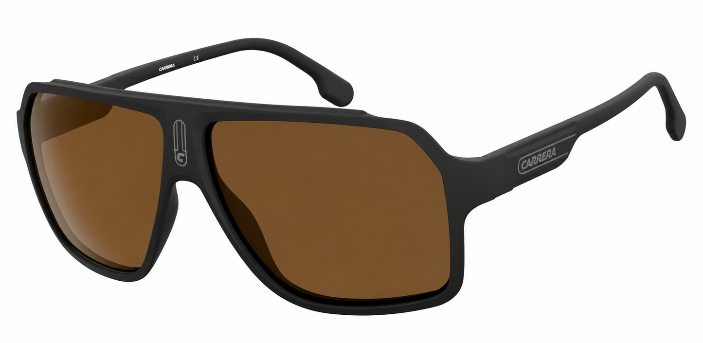 Colour: Matte Black - Custom Polarised - Brown solid tint