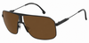 Colour: Black - Custom Polarised - Brown solid tint