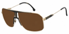Colour: Gold - Custom Polarised - Brown solid tint