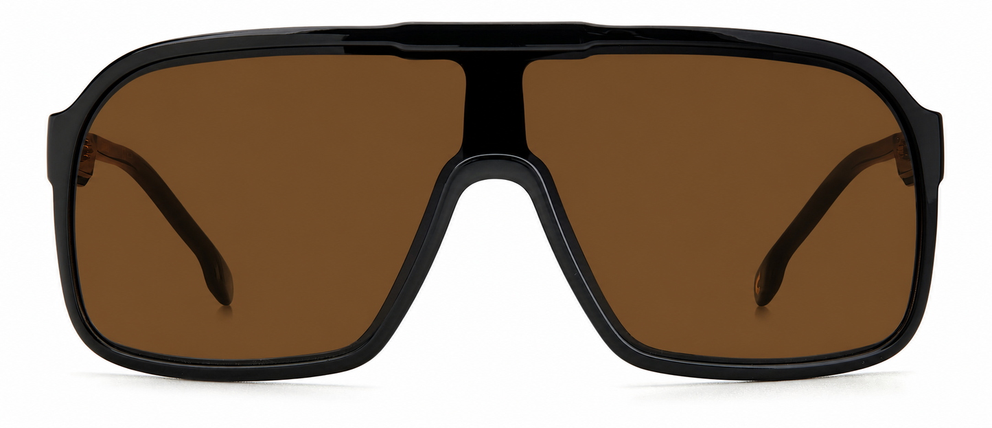 Colour: Black - Custom Polarised - Brown solid tint