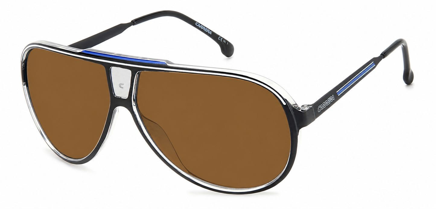 Colour: Blue - Custom Polarised - Brown solid tint