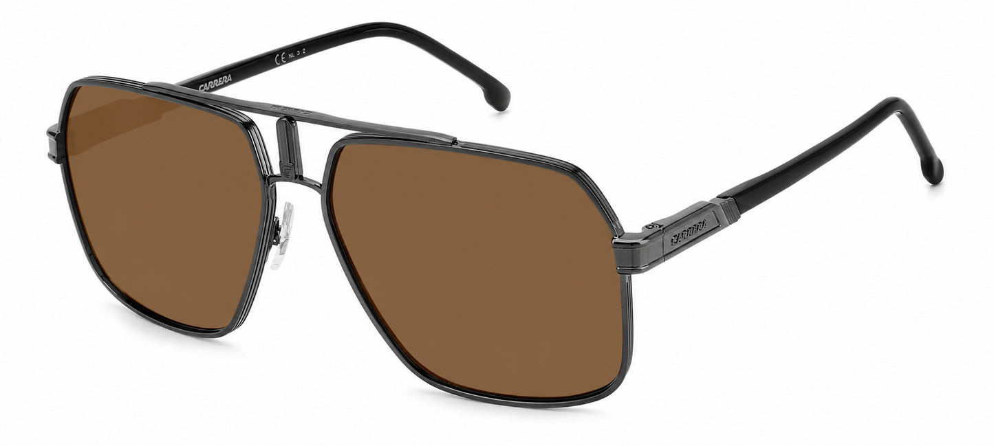 Colour: Black - Custom Polarised - Brown solid tint