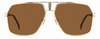 Colour: Black Gold - Custom Polarised - Brown solid tint