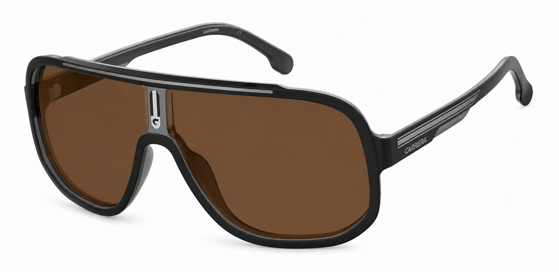 Colour: Black - Custom Polarised - Brown solid tint