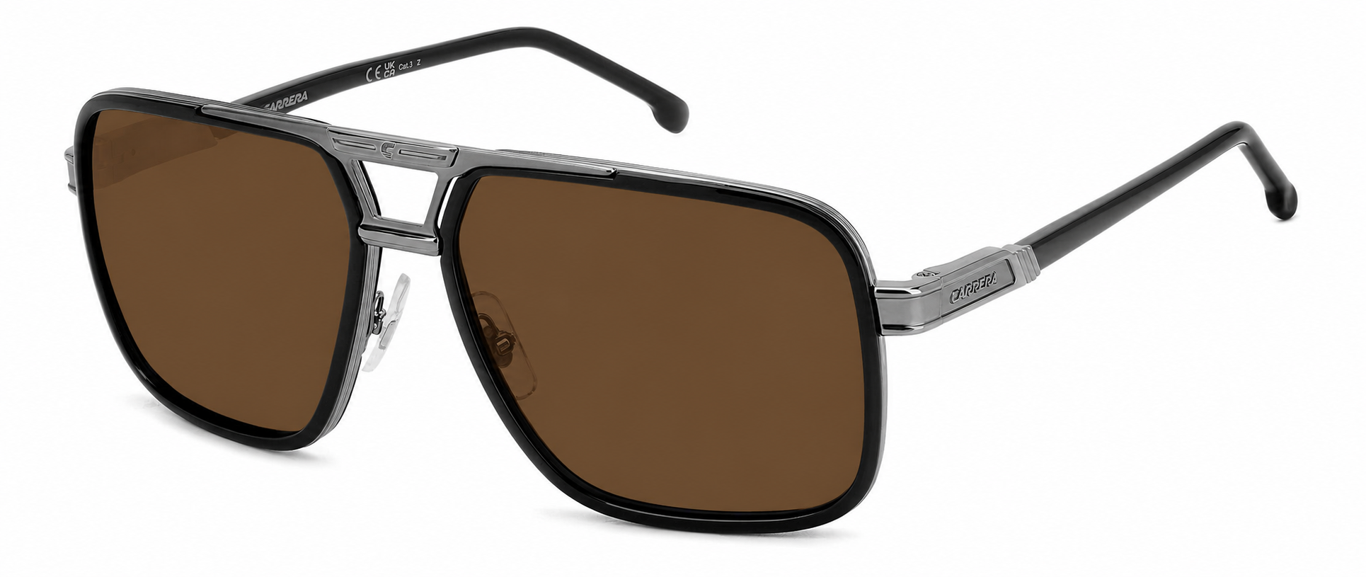 Colour: Black Grey - Custom Polarised - Brown solid tint