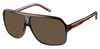 Carrera 27 custom polarised sunglasses - Colour: Red - Custom Polarised - Brown solid tint