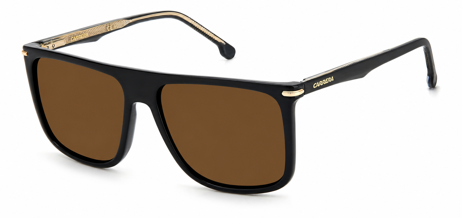 Colour: Black - Custom Polarised - Brown solid tint