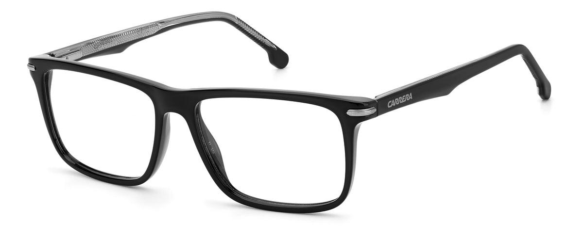 Carrera 286 Black angled view showing temples