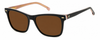 Colour: Black - Custom Polarised - Brown solid tint