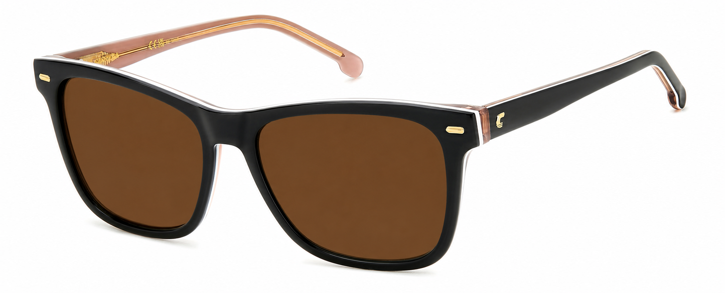 Colour: Black - Custom Polarised - Brown solid tint
