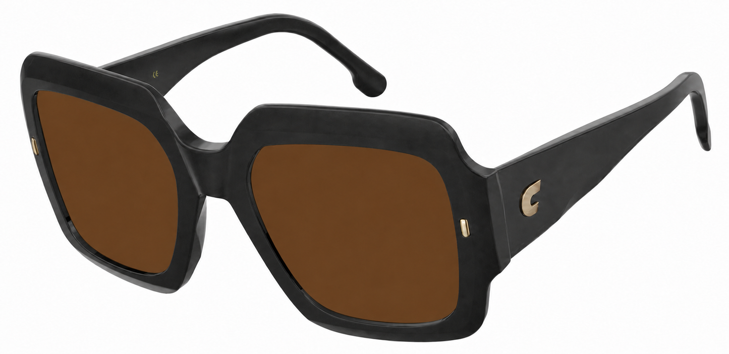 Colour: Black - Custom Polarised - Brown solid tint