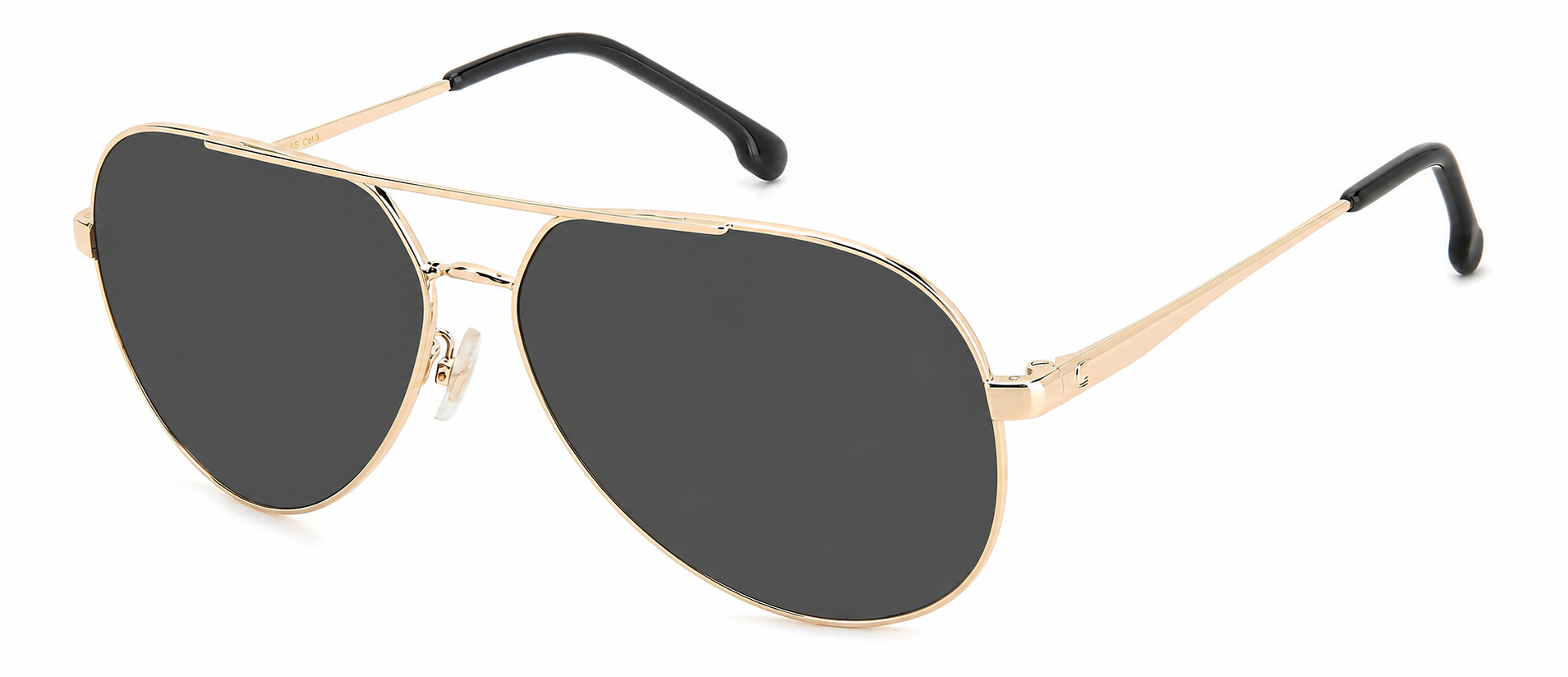 Colour: Gold Black - Custom Polarised - Grey solid tint