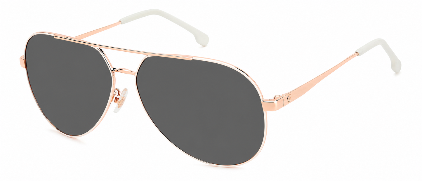 Colour: White Copper Gold - Custom Polarised - Grey solid tint
