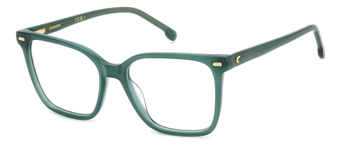 Carrera 3011 Green Gold angled view showing temples