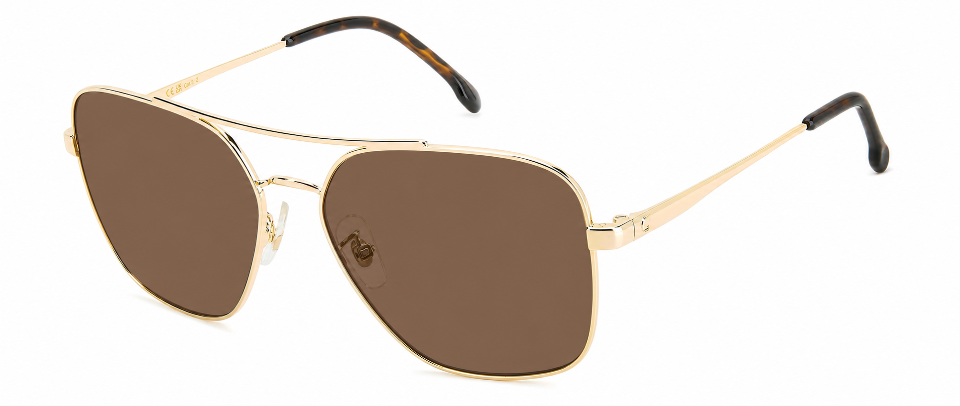 Colour: Gold Havana - Custom Polarised - Brown solid tint