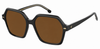 Colour: Black - Custom Polarised - Brown solid tint
