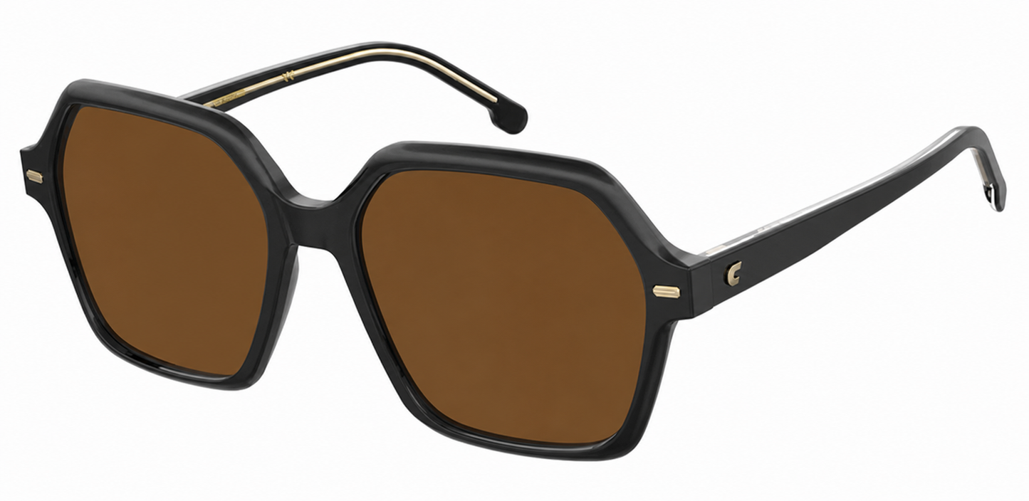Colour: Black - Custom Polarised - Brown solid tint