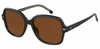 Colour: Black - Custom Polarised - Brown solid tint