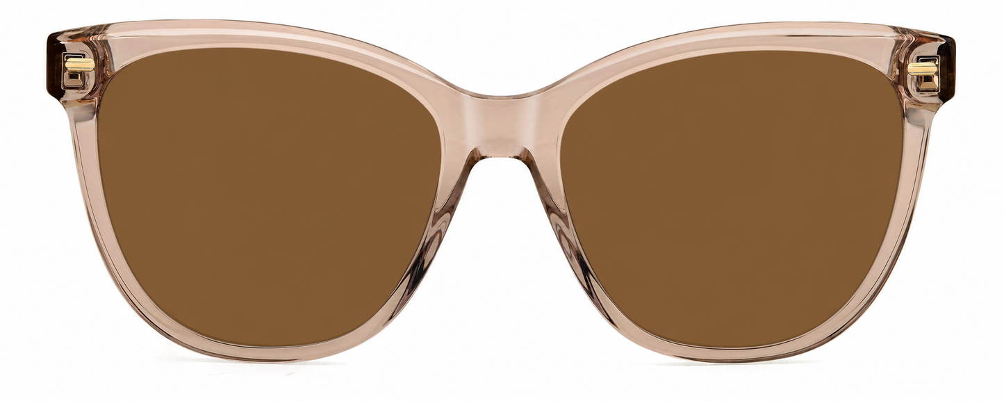 Colour: Nude - Custom Polarised - Brown solid tint
