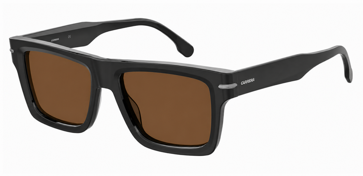Colour: Black - Custom Polarised - Brown solid tint