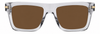 Colour: Grey Clear - Custom Polarised - Brown solid tint