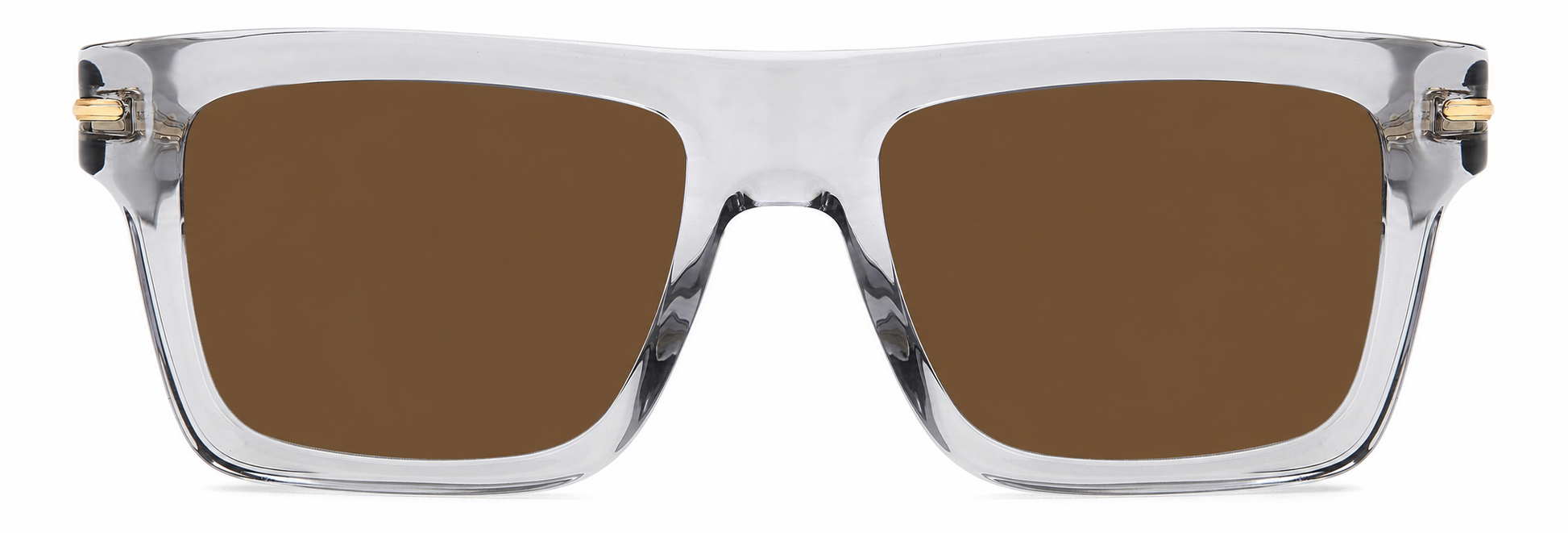 Colour: Grey Clear - Custom Polarised - Brown solid tint