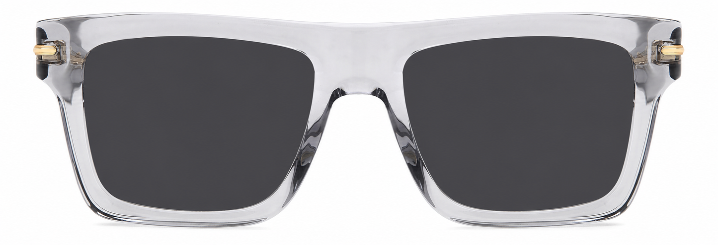 Colour: Grey Clear - Custom Polarised - Grey solid tint
