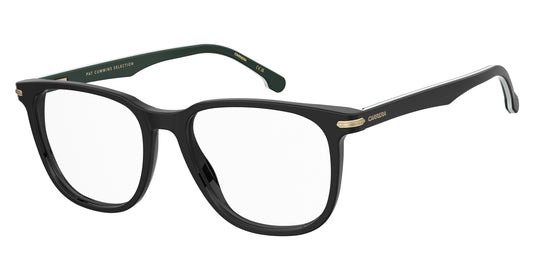 Carrera 308/PAT Black Green angled view showing temples