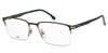 Carrera 325/PAT Matte Black Gold angled view showing temples