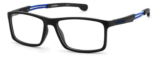 Carrera 4410 Black Blue angled view showing temples