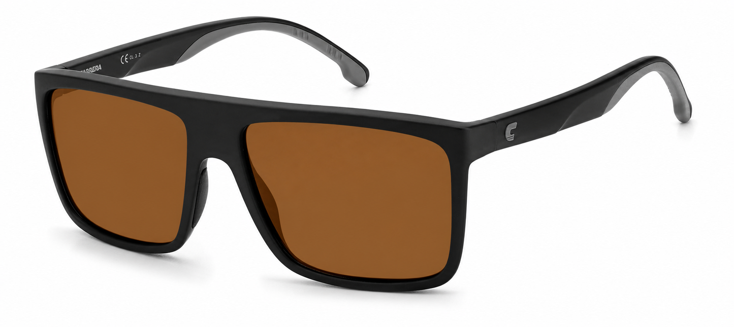Colour: Matte Black - Custom Polarised - Brown solid tint