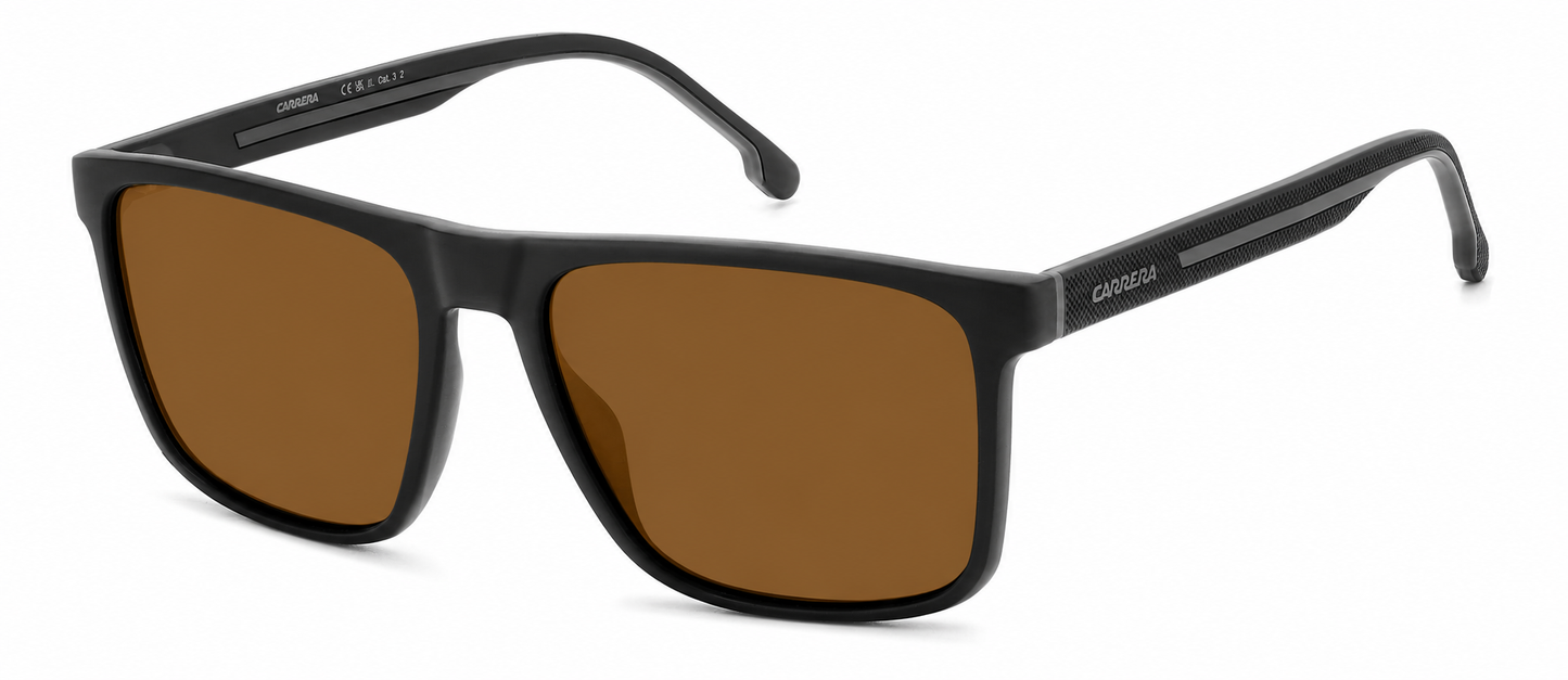 Colour: Black Grey - Custom Polarised - Brown solid tint