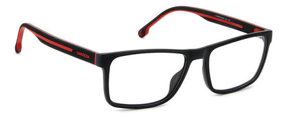 Carrera 8885 Matte Black Red alternate angled view