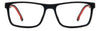 Carrera 8885 Matte Black Red front view