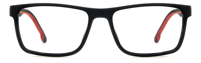 Carrera 8885 Matte Black Red front view
