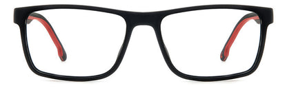 Carrera 8885 Matte Black Red front view