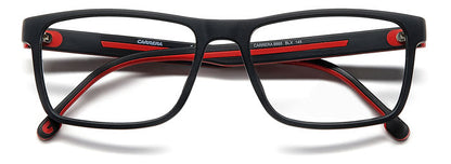 Carrera 8885 Matte Black Red detail view 1