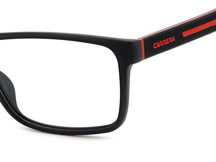 Carrera 8885 Matte Black Red detail view 2