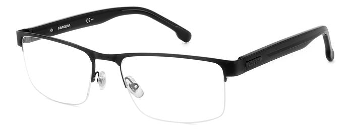 Carrera 8888 Matte Black angled view showing temples