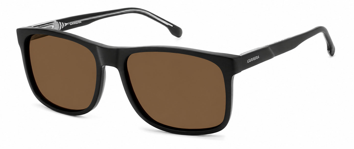Colour: Matte Black - Custom Polarised - Brown solid tint