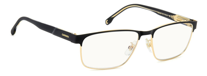 Carrera C FLEX 06/G Matte Black Gold angled view showing temples