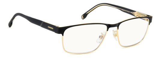 Carrera C FLEX 06/G Matte Black Gold angled view showing temples