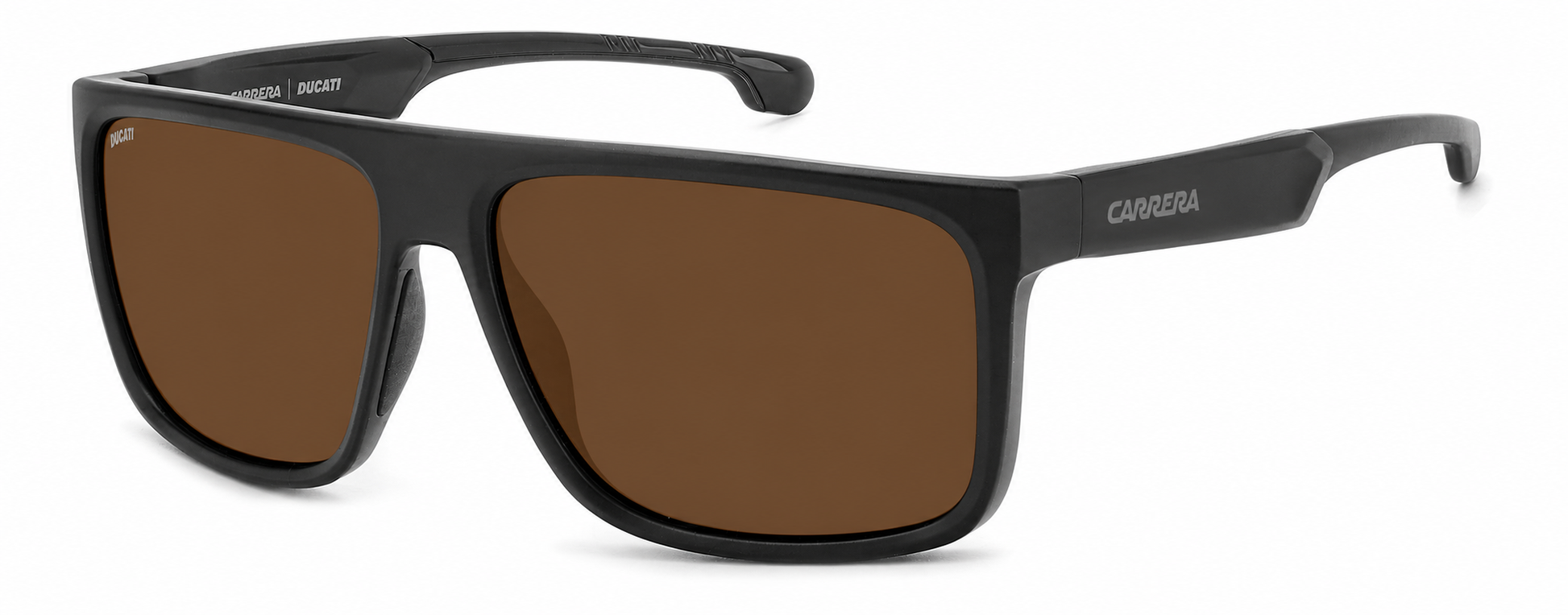 Colour: Matte Black - Custom Polarised - Brown solid tint
