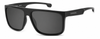 Colour: Matte Black - Custom Polarised - Grey solid tint