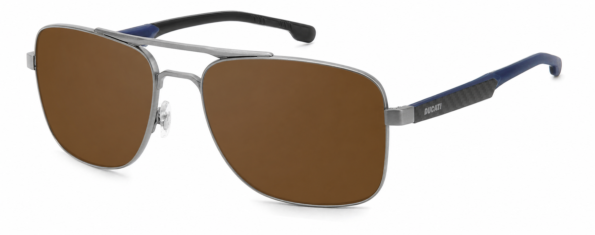 Colour: Silver - Custom Polarised - Brown solid tint