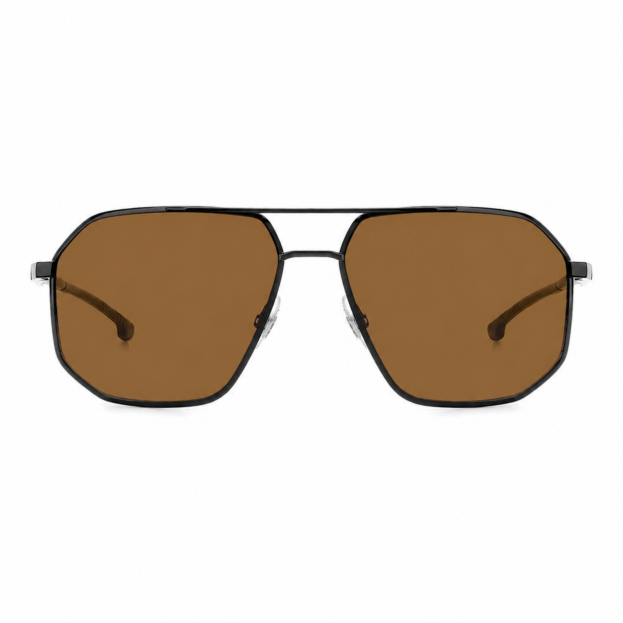 Colour: Gloss Black - Custom Polarised - Brown solid tint