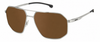 Colour: Silver - Custom Polarised - Brown solid tint
